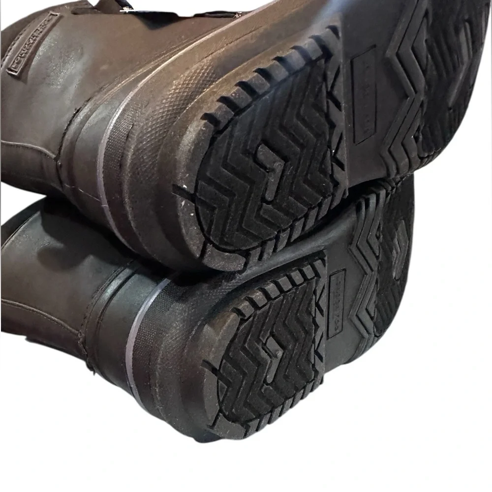 London‎ Fog Cheshire Black Faux Fur Lined Snow Boots water resistant 13M New